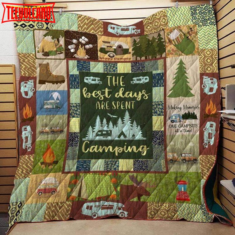 Camping  Customize Quilt Blanket