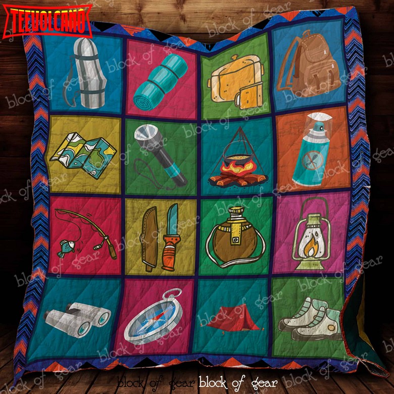 Camping For Life 3D Quilt Blanket