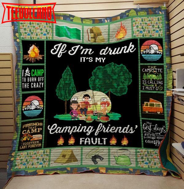 Camping Friend ‘S Fault 3D Customized Quilt Blanket