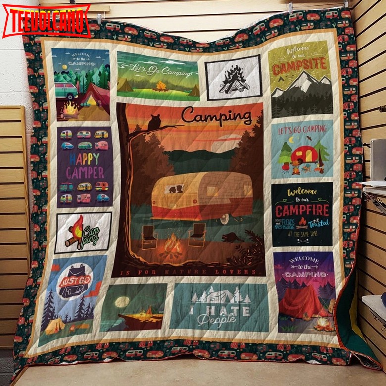 Camping Go To Camping 3D Quilt Blanket