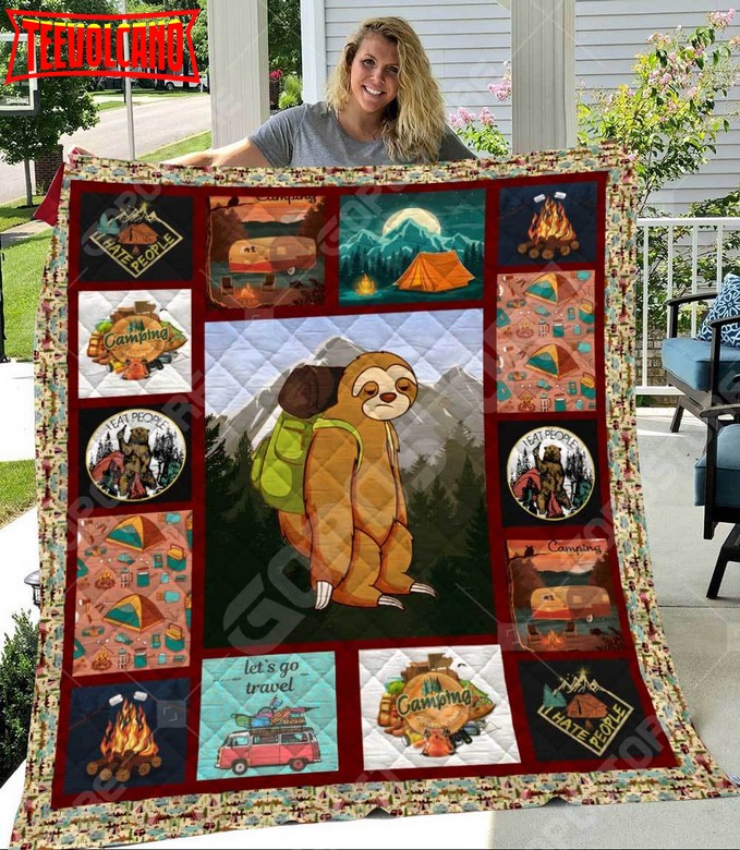 Camping Like 3D Customized Quilt Blanket