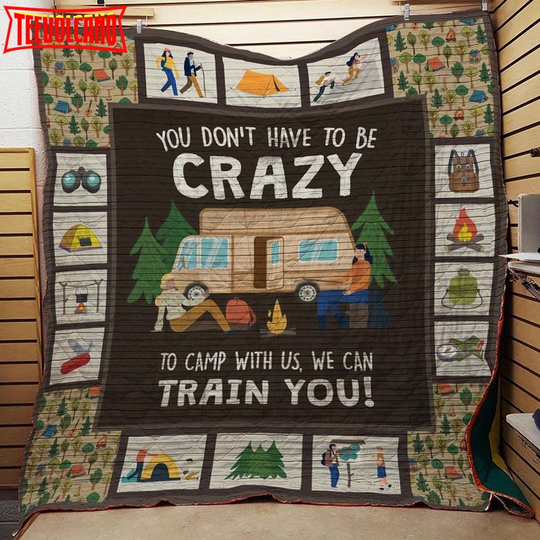 Camping Picture 3D Customized Quilt Blanket