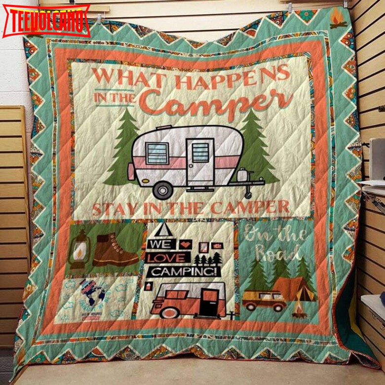 Camping We Love Campingg 3D Quilt Blanket