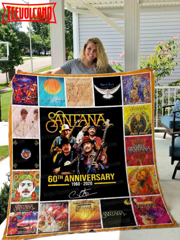 Carlos Santana Anniversary 3D Quilt Blanket