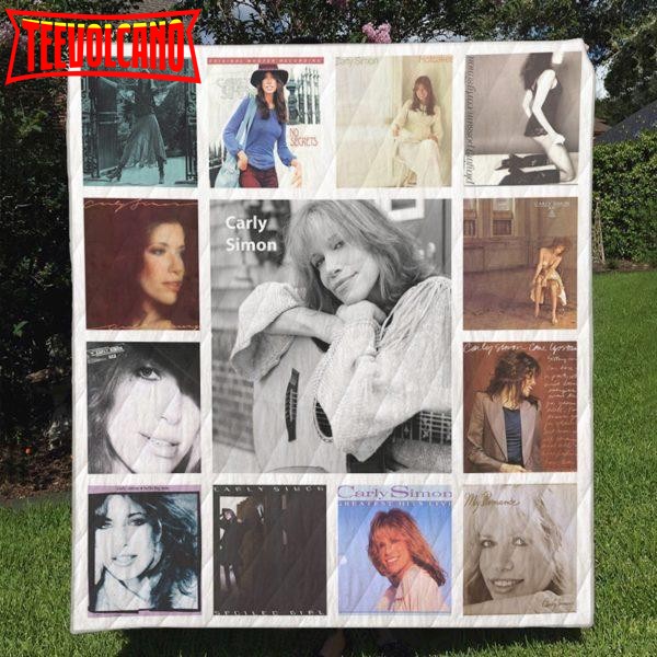 Carly Simon 3D Customized Quilt Blanket