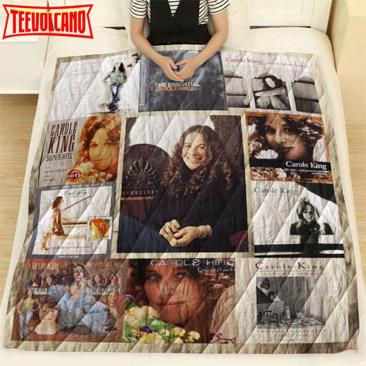 Carole King Compilation Albums Quilt Blanket