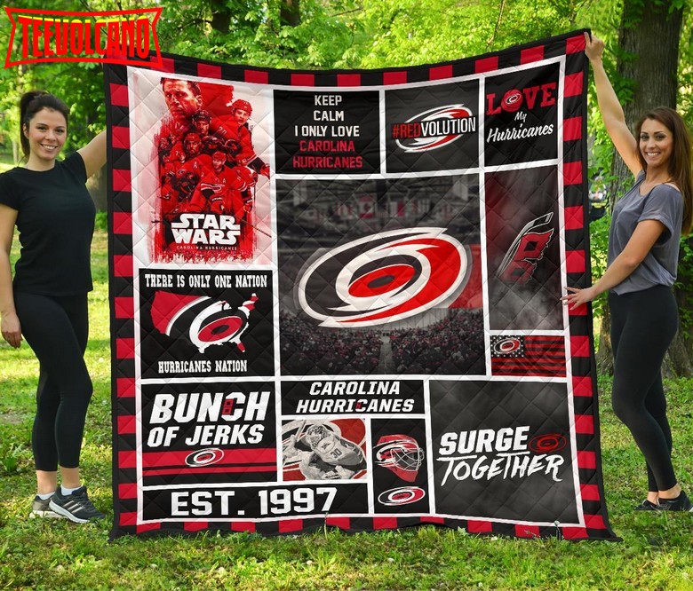 Carolina Hurricanes Quilt Blanket