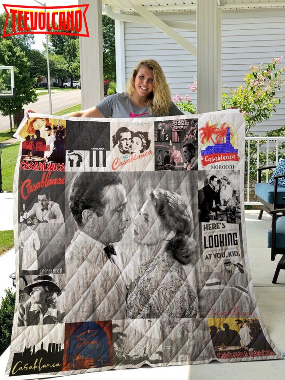 Casablanca Poster 3D Quilt Blanket