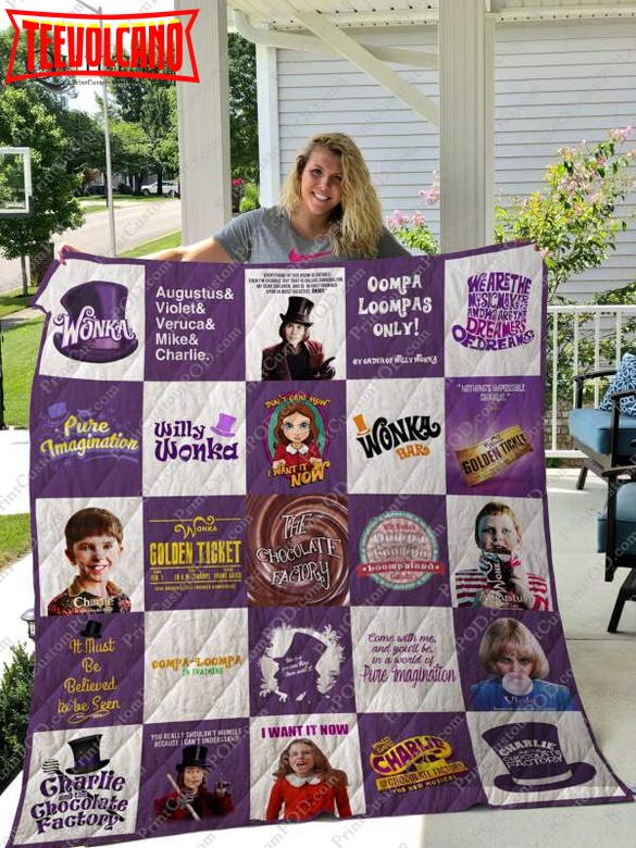 Charlie And The Chocolate Factory 3D Quilt Blanket