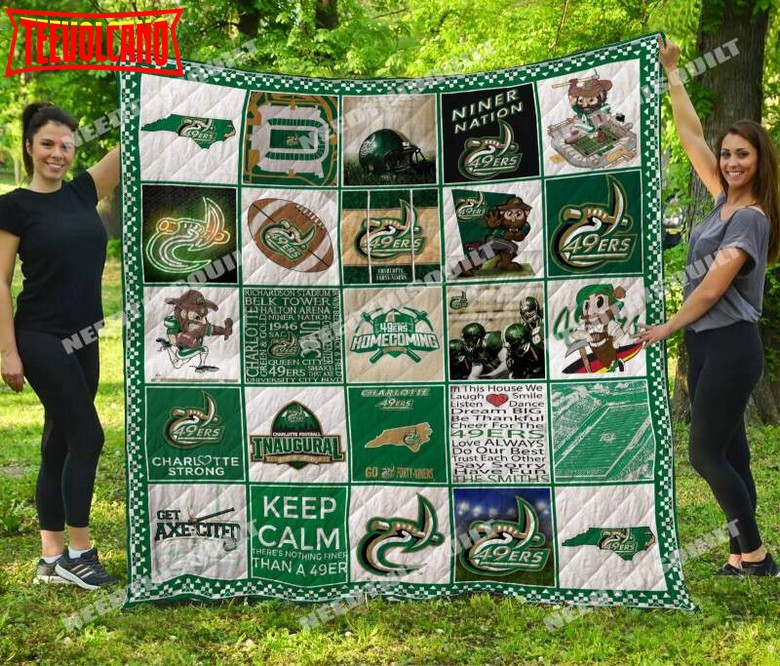 Charlotte Football 3D Customized Quilt Blanket