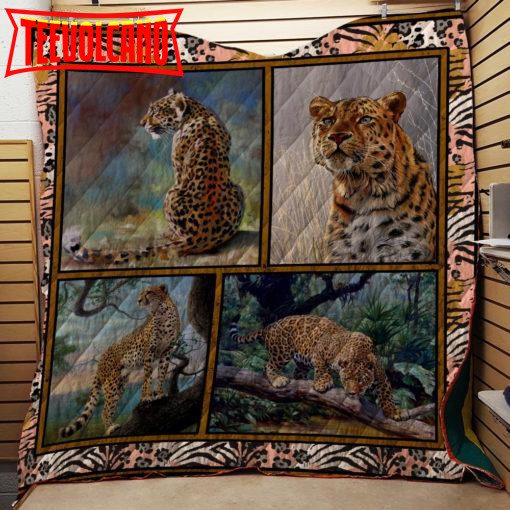 Cheetah 3D Customized Quilt Blanket