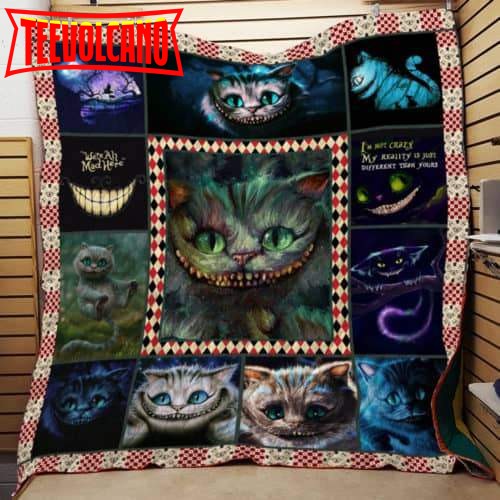 Cheshire Cat 3D Customized Quilt Blanket