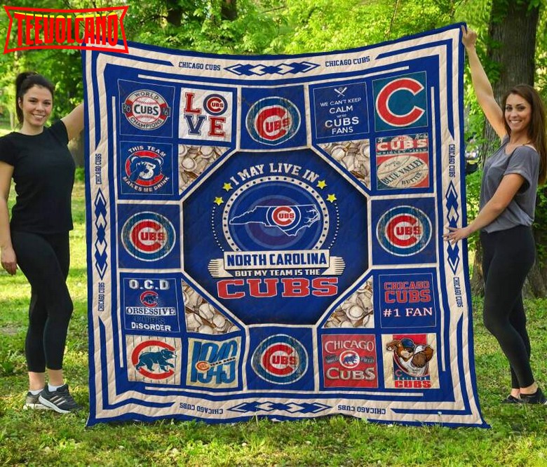 Chicago Cubsnorth Carolina 3D Customized Quilt Blanket