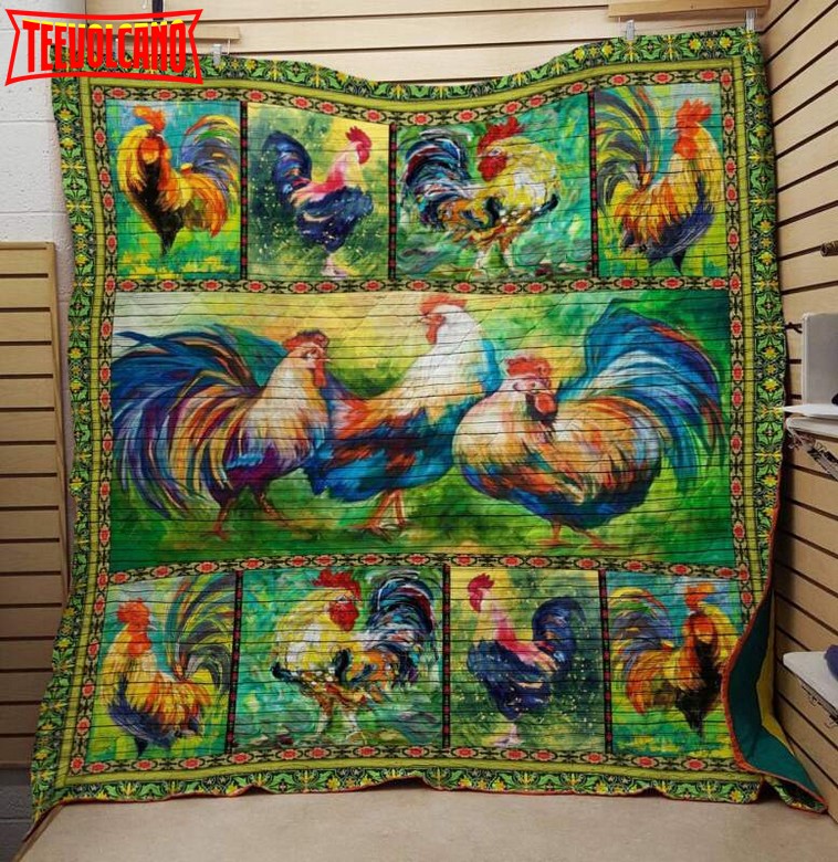 Chicken 3D Customized Quilt Blanket