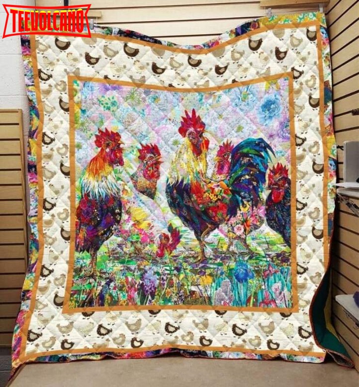 Chicken Choose Love 3D Quilt Blanket