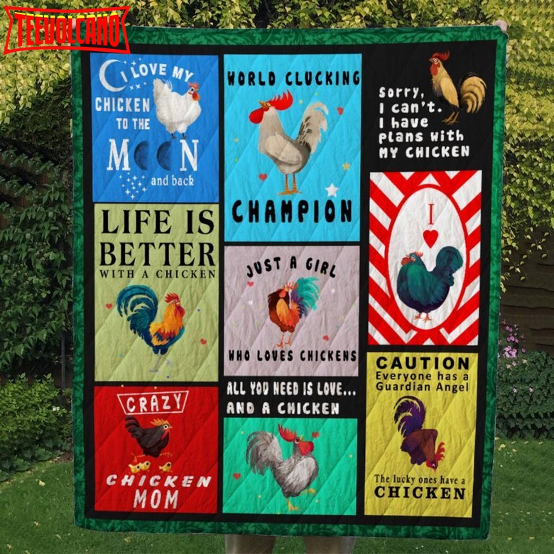 Chicken Customize Quilt Blanket