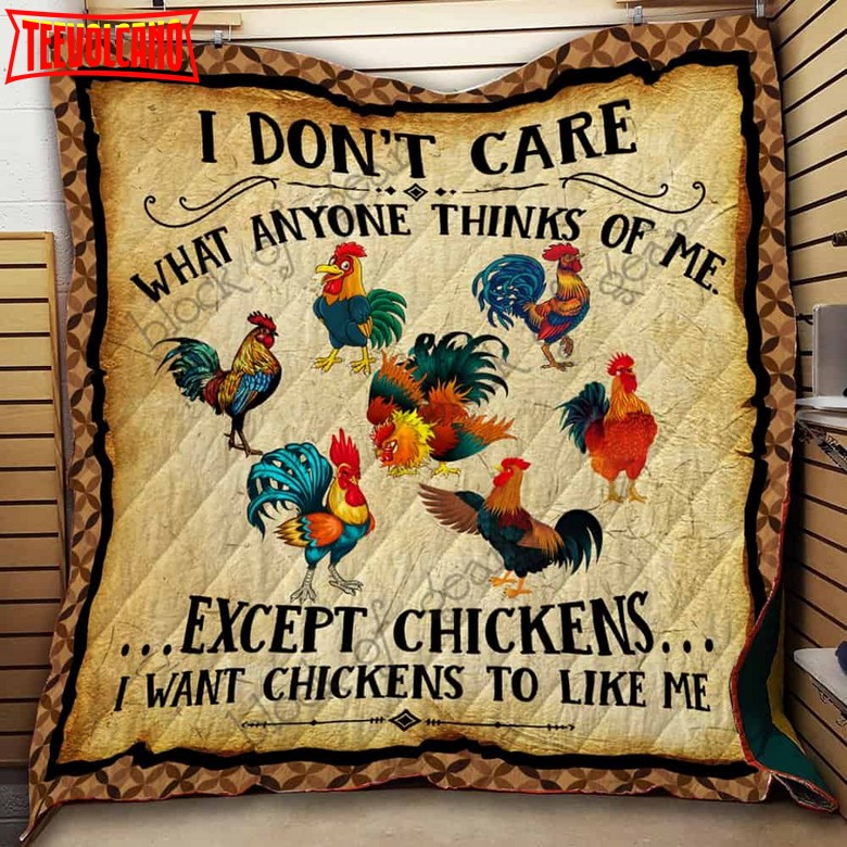 Chickens 3D Quilt Blanket