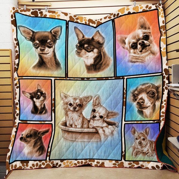 Chihuahua Collection 3D Customized Quilt Blanket