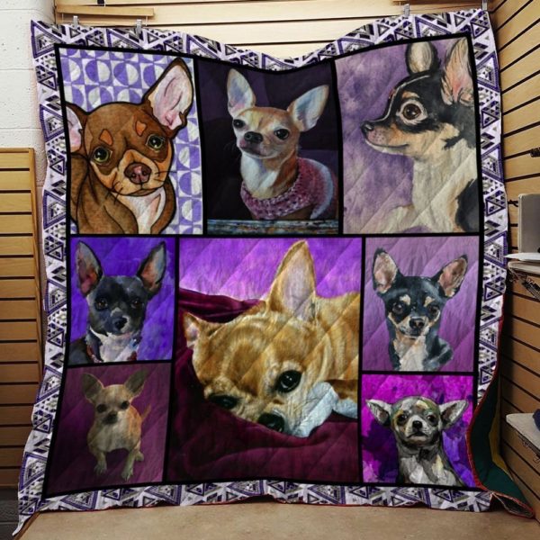 Chihuahua Dog 3D Customized Quilt Blanket