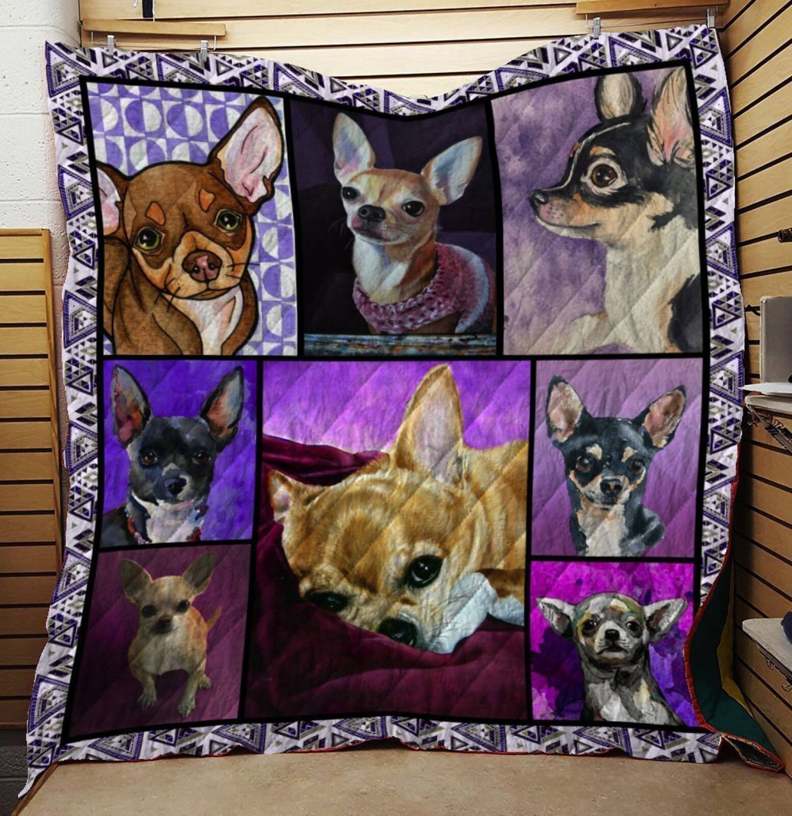 Chihuahua Dog Blanket Customize Quilt Blanket