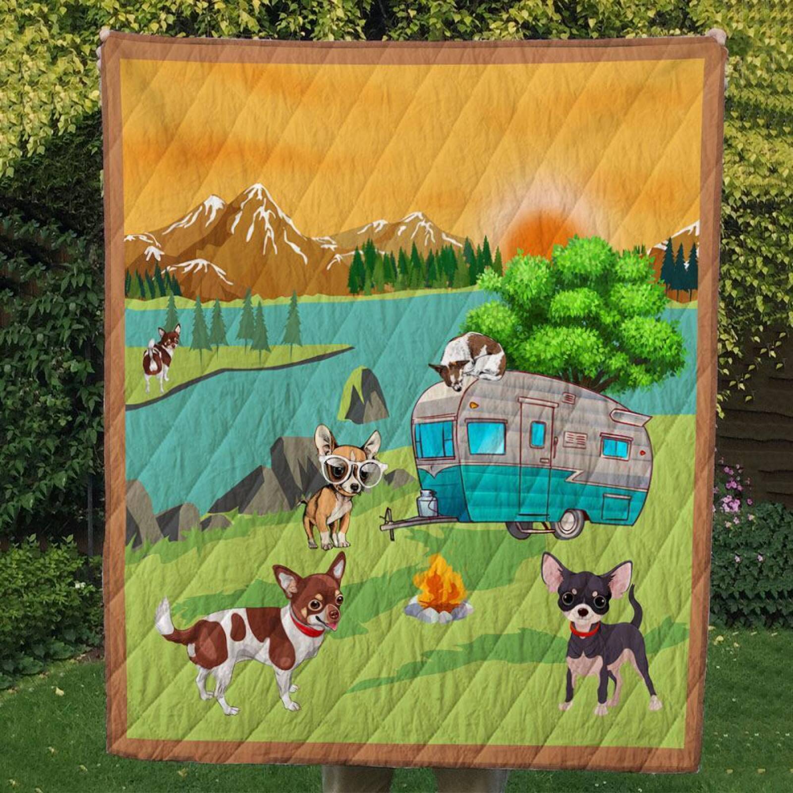 Chihuahua0131 Customize Quilt Blanket