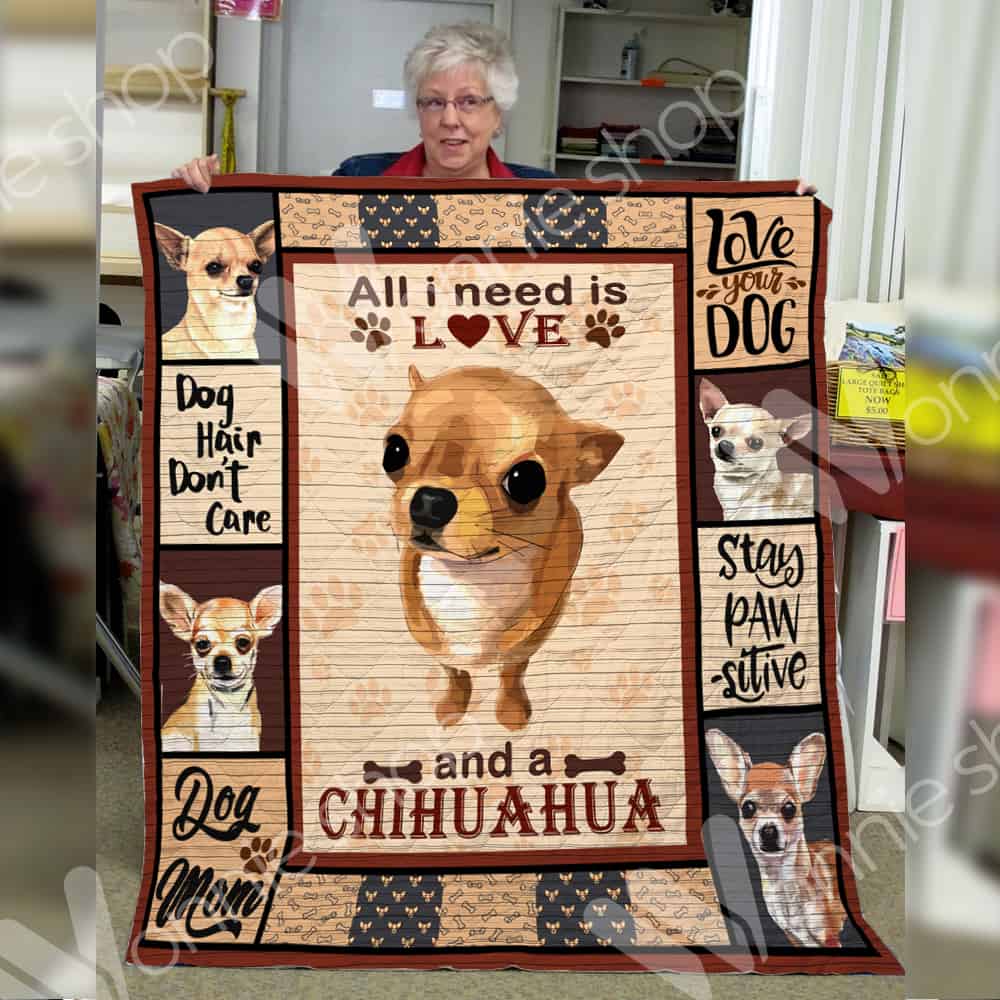 Chihuahualook Into My Eyes 3D Quilt Blanket