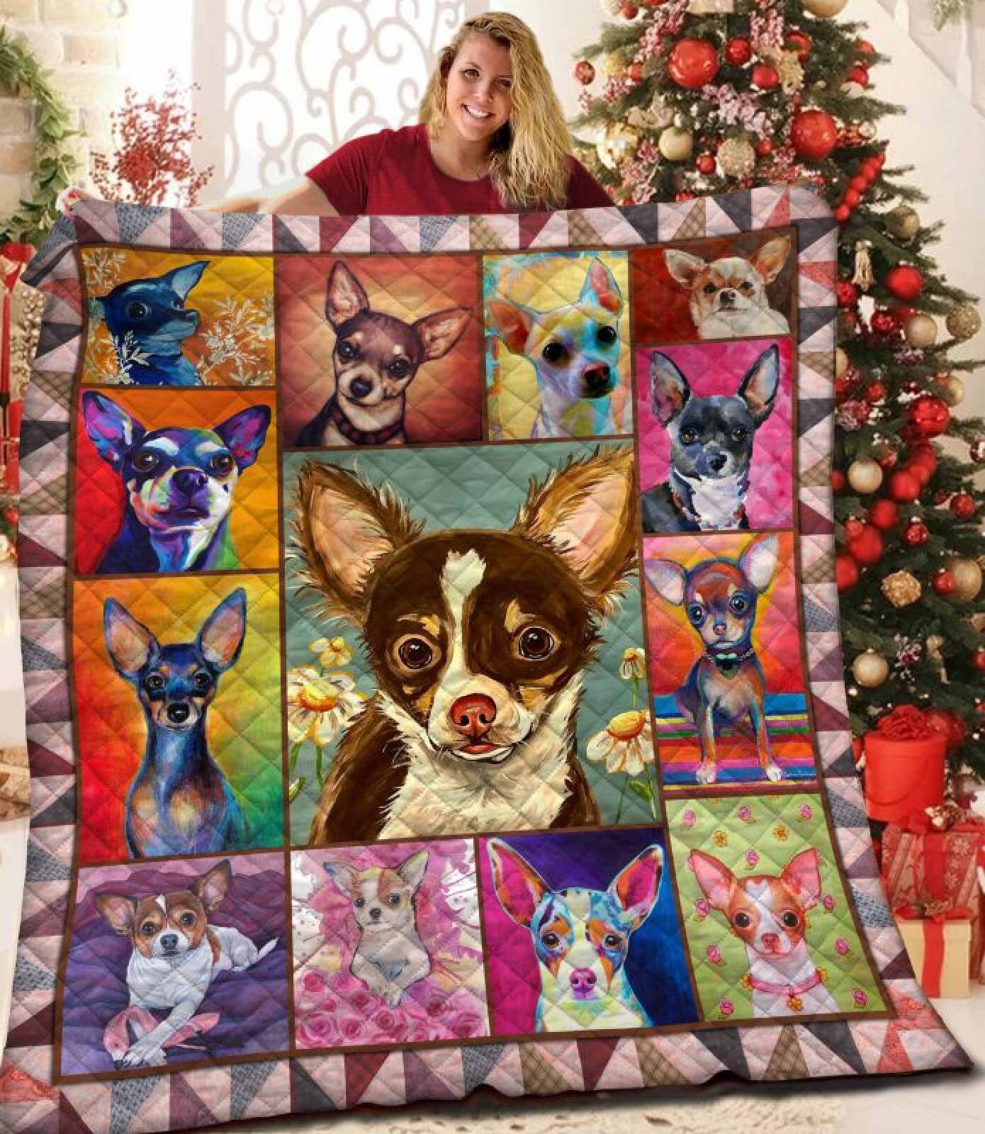 Chihuahuathe Best Gift 3D Quilt Blanket