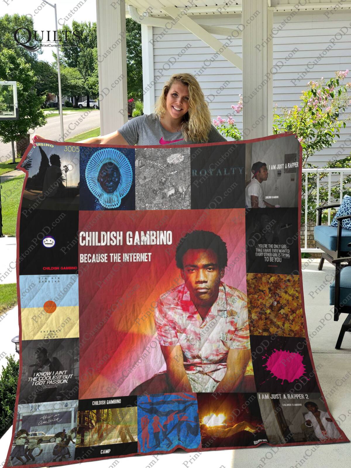 Childish Gambino 3D Customized Quilt Blanket