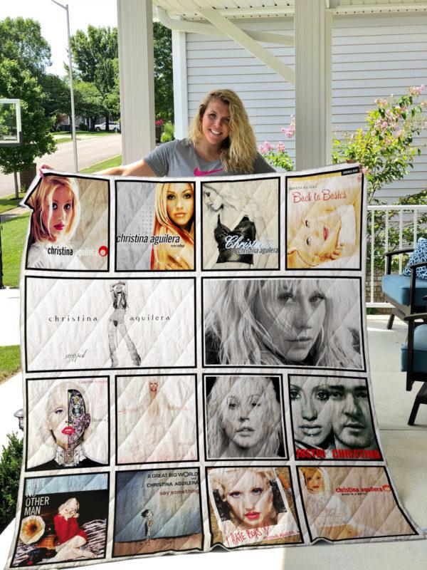 Christina Aguilera 3D Customized Quilt Blanket