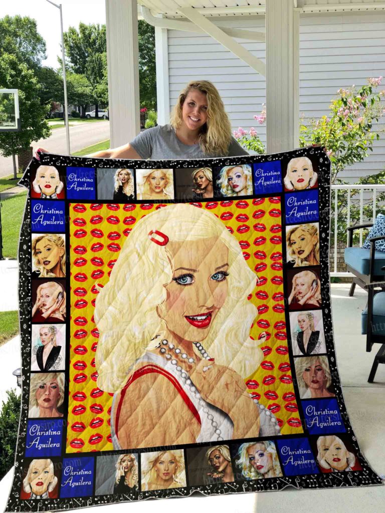 Christina Aguilera 3D Quilt Blanket