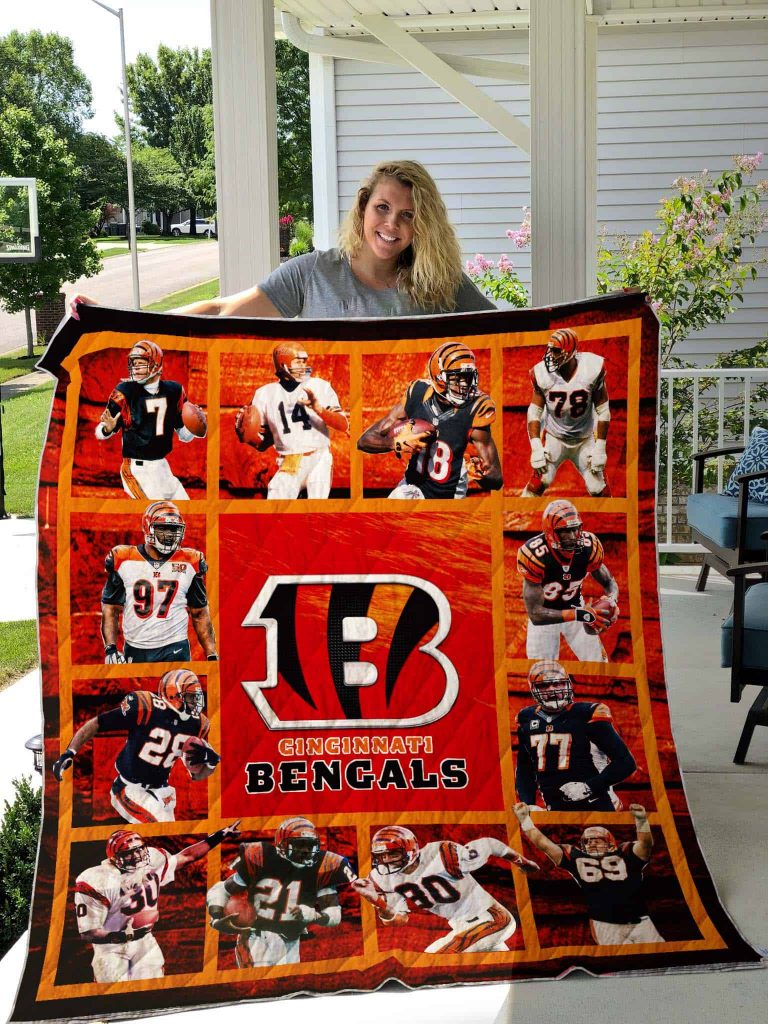 Cincinnati Bengals 3D Quilt Blanket