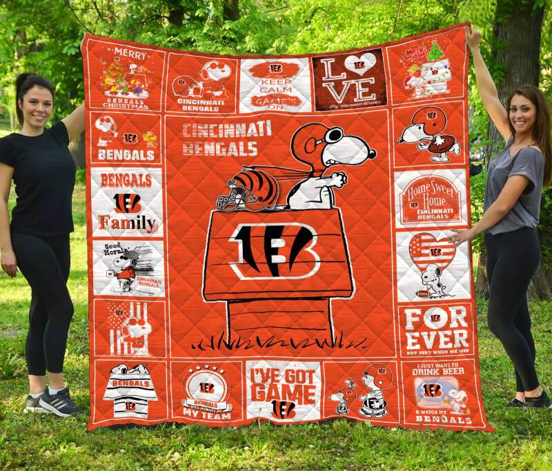 Cincinnatti Bengals 3D Customized Quilt Blanket