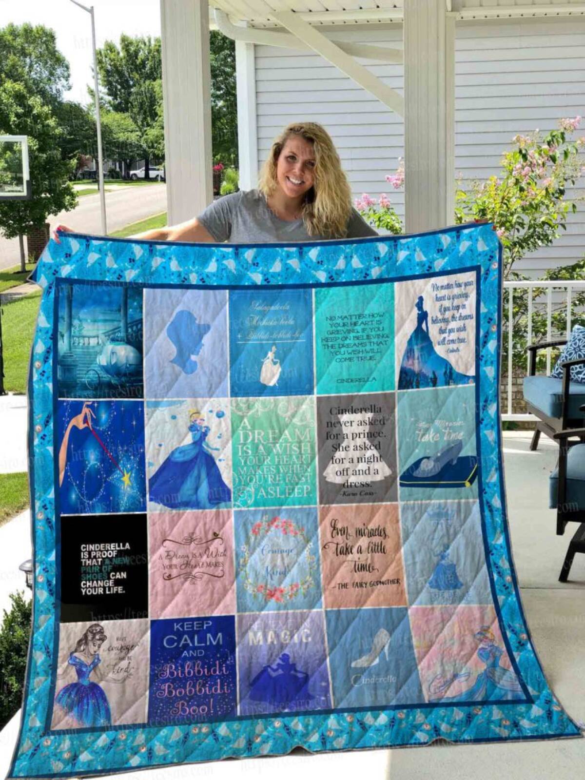 Cinderella 3D Quilt Blanket