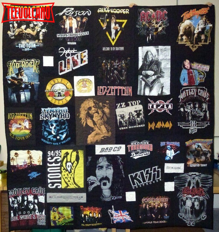 Classic Rock Bands 3D Customized Quilt Blanket