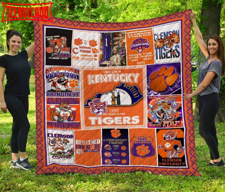 Clemson Tigers Kentucky 3D Customized Quilt Blanket