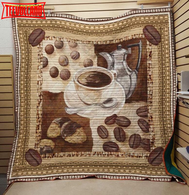 Coffee Alway But Idia 3D Customized Quilt Blanket