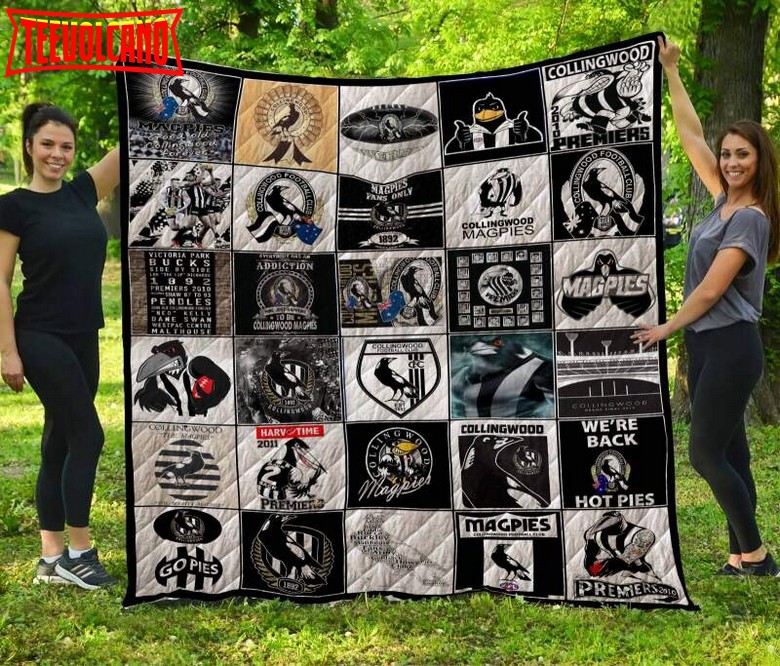 Colling Wood Magpies 3D Customized Quilt Blanket