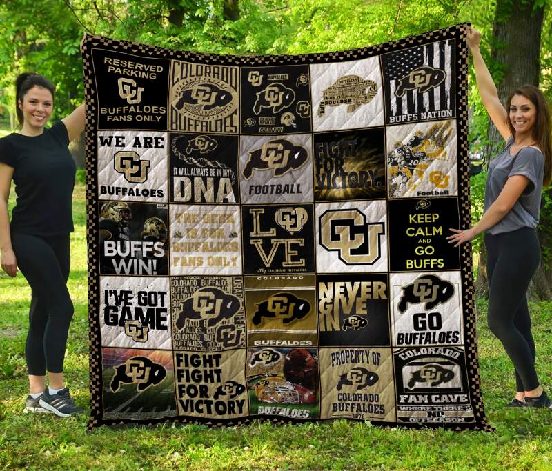 Colorado Buffaloes Football 3D Customized Quilt Blanket