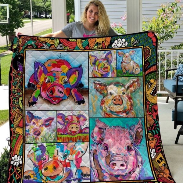 Colorful Pi Printing 3D Customized Quilt Blanket