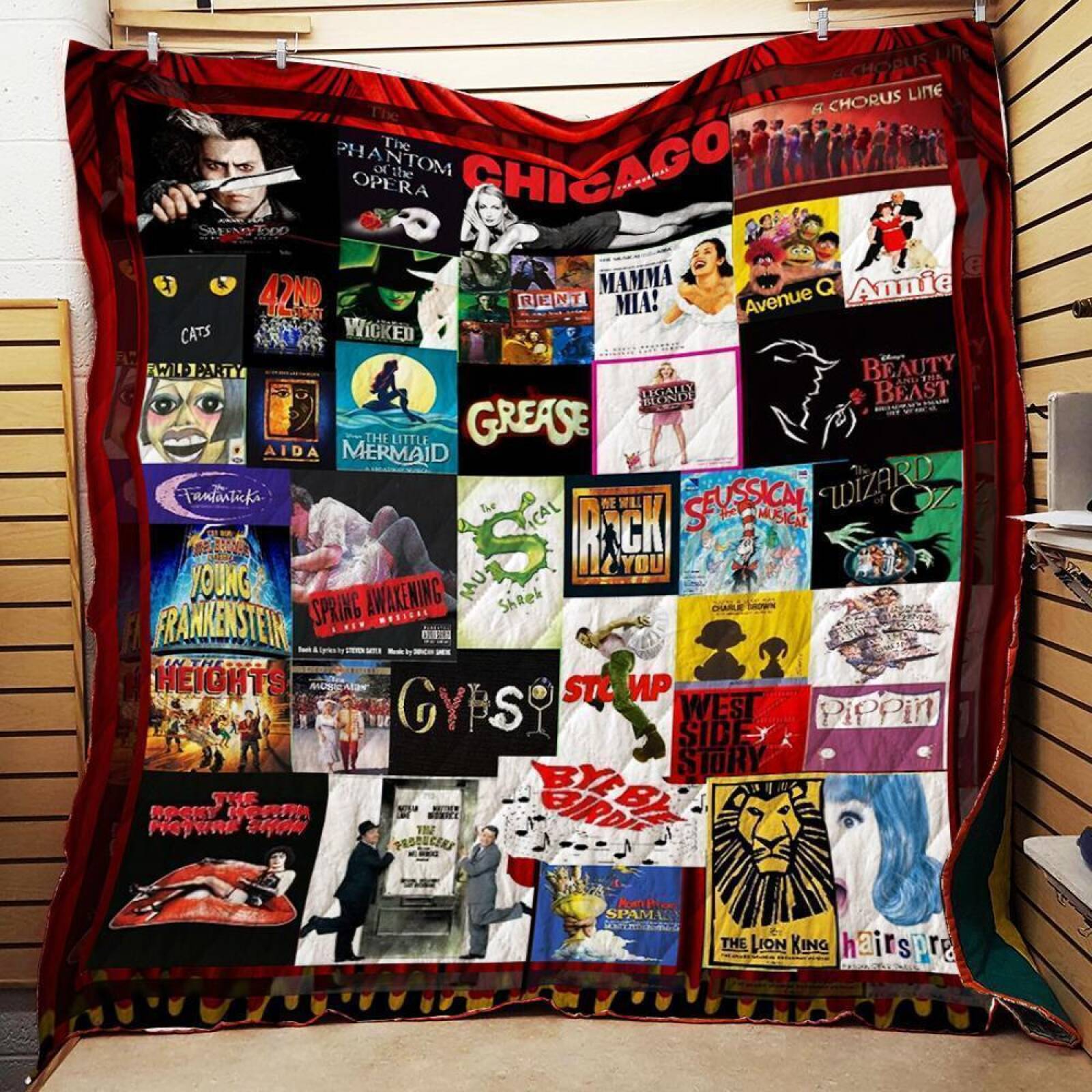 Confessions Of Theatre Lover Broadways Customize Quilt Blanket