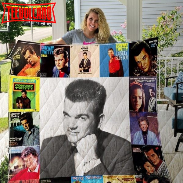 Conway Twitty Style 3D Customized Quilt Blanket