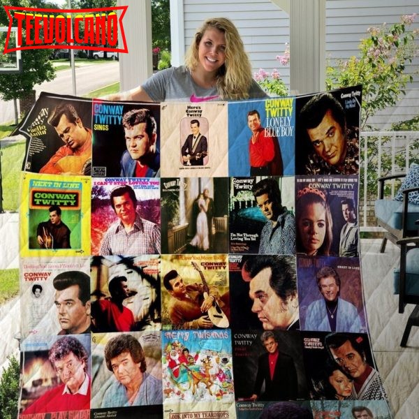 Conway Twitty Style Two 3D Customized Quilt Blanket