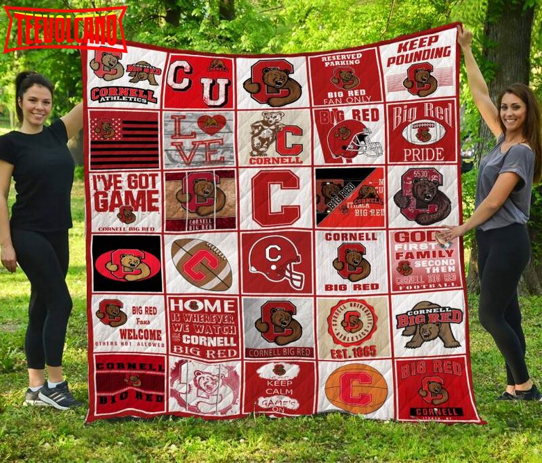 Cornell Big Red 3D Customized Quilt Blanket