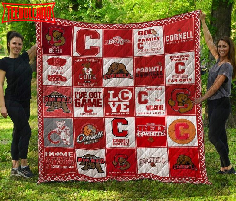 Cornell Big Red3D Customized Quilt Blanket