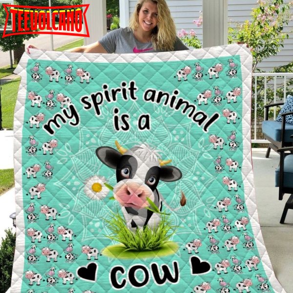 Cow Printing 3D Customized Quilt Blanket