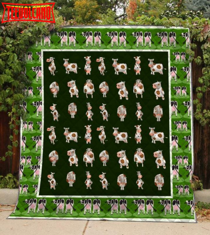 Cow Set 3D Quilt Blanket