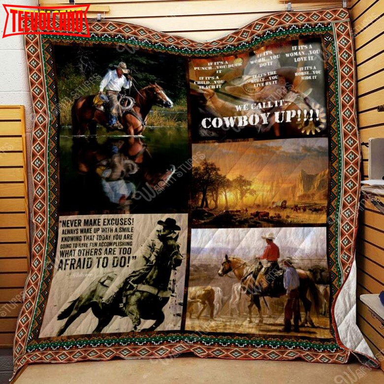 Cowboy Personalized Customized Quilt Blanket