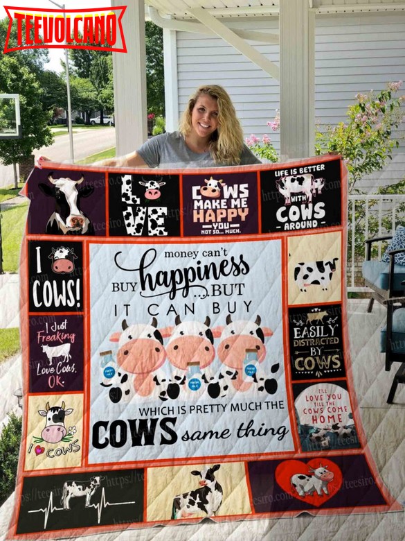 Cowmoney 3D Quilt Blanket