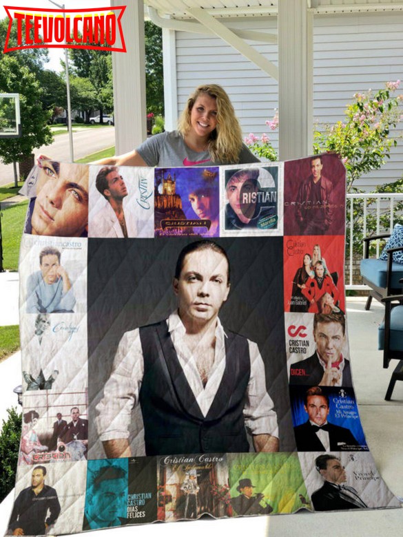 Cristian Castro 3D Customized Quilt Blanket