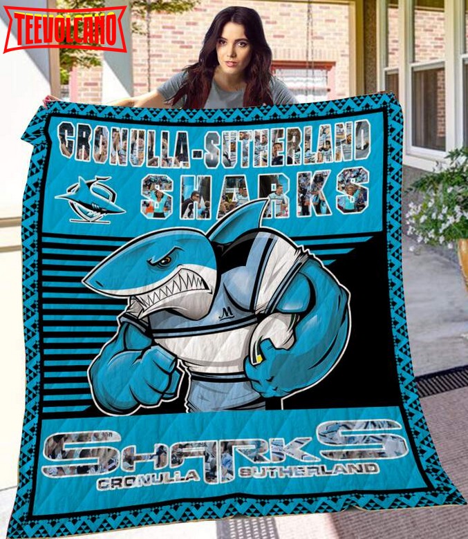 Cronulla Sutherland Sharks 3D Customized Quilt Blanket